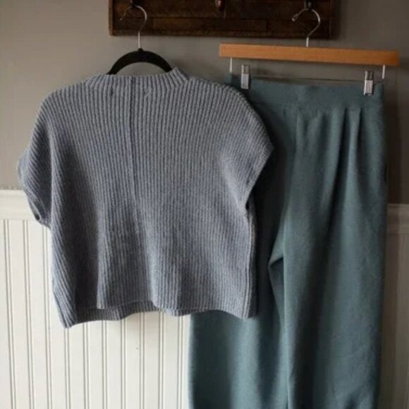 NEW Free People Freya Sweater Set, Color Slate, Size Large - Picture 5 of 11